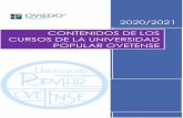 CONTENIDOS DE LOS CURSOS DE LA UNIVERSIDAD POPULAR …