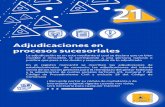 21. Adjudicaciones en procesos sucesoriales