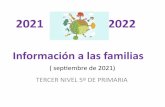 ( septiembre de 2021) TERCER NIVEL 5º DE PRIMARIA