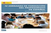 IV Jornadas de Formación del Profesorado de Español