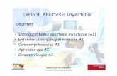 Tema 9. Anestesia Inyectable