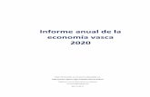 Informe anual de la economía vasca 2020