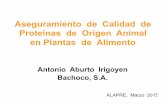 Aseguramiento de Calidad de Proteínas de Origen Animal en ...