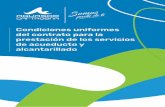 CONDICIONES UNIFORMES DEL ALCANTARILLADO