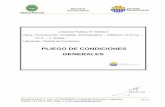 PLIEGO DE CONDICIONES GENERALES - Portal del Gobierno de ...