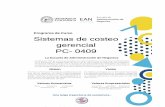 PC-0409 SISTEMAS DE Sistemas de costeo COSTEO GERENCIAL ...