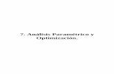 7. Análisis Paramétrico y Optimización.