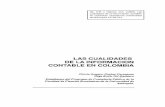 Las cualidades de la información contable en Colombia