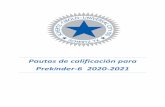 2020-2021 Pautas de calificación para PrekÍnder-6