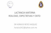 LACTANCIA MATERNA REALIDAD, EXPECTATIVAS Y EXITO