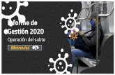 Informe de Gestión 2020 - Metrovías