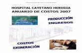 ANUARIO DE COSTOS 2007 HOSPITAL CAYETANO HEREDIA
