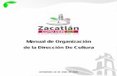 Manual de Organización de la Dirección De Cultura