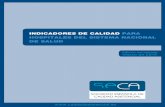 INDICADORES DE CALIDAD PARA HOSPITALES DEL SISTEMA ...