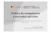 Política de competencia y mercados agrícolas