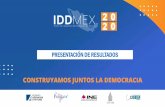 PRESENTACIÓN DE RESULTADOS - IDD-MEX