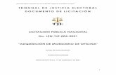 LICITACIÓN PÚBLICA NACIONAL No. LPN-TJE-004-2021 ...