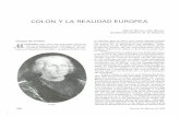 COLON Y LA REALIDAD EUROPEA