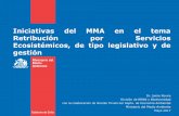 Iniciativas del MMA en el tema Retribución por Servicios ...