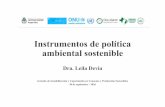 Instrumentos de política ambiental sostenible