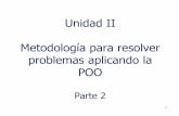 Unidad II Metodología para resolver problemas aplicando la POO