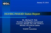 ISO/IEC/Web3D Status Report
