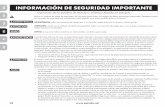 español E InformaCIÓn De SeGUrIDaD Importante FR