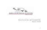 POLITICA DE INTEGRIDAD