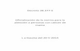 Decreto 38.377-S Oficialización de la norma para la ...