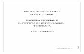 PROYECTO EDUCATIVO INSTITUCIONAL ESCUELA ESPECIAL E ...