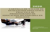 CARTILLA DE TALLER DE EVALUACIÓN EDUCATIVA PRACTICA III ...