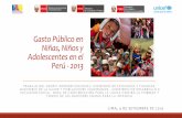 Perú: Gasto Público en Niños, Niñas y Adolescentes - 2013