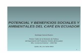 POTENCIAL Y BENEFICIOS SOCIALES Y AMBIENTALES DEL CAFÉ …