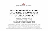 REGLAMENTO DE TRANSPARENCIA Y PARTICIPACIÓN CIUDADANA
