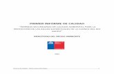 PRIMER INFORME DE CALIDAD - Humedales Chile