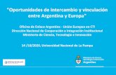 Oportunidades de intercambio y vinculación entre Argentina ...
