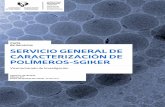 SERVICIO GENERAL DE CARACTERIZACIÓN DE POLÍMEROS-SGIKER