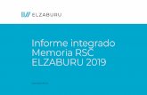 Informe integrado Memoria RSC ELZABURU 2019