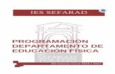 PROGRAMACIÓN DEPARTAMENTO DE EDUCACIÓN FÍSICA