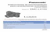 Cámara digital Modelo N. DMC-LX100 - Panasonic