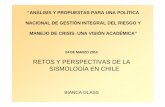 RETOS Y PERSPECTIVAS DE LA SISMOLOGÍA EN CHILE