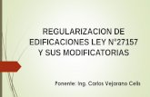 REGULARIZACION DE EDIFICACIONES LEY N 27157 Y SUS ...