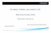 DE ANDA, TORRES, GALLARDO Y CÍA. Reformas fiscales 2016 ...