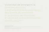 Viviendas de emergencia; criterios ... - Universidad de Chile