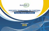 REPORTE TRIMESTRAL DE CARTERA