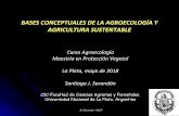 BASES CONCEPTUALES DE LA AGROECOLOGÍA Y AGRICULTURA ...