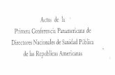 Actas de la ’ Primera Conferencia Panamericana de ...