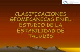CLASIFICACIONES GEOMECÁNICAS EN EL ESTUDIO DE LA ...