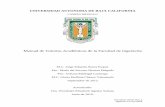 Manual de Tutorías Académicas de la Facultad de Ingeniería
