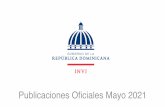 Publicaciones Oficiales Mayo 2021